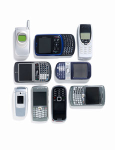 21 used cell phones worth 125