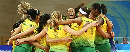 Brasileiras comemoram ouro no vôlei