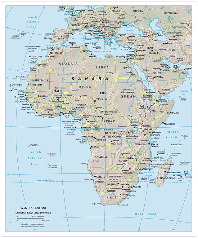 Map Of Africa For Children. Map of Africa