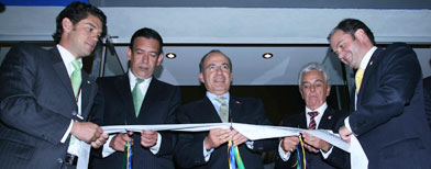 Felipe Calderón en la inauguración del estadio TSM / Mexsport