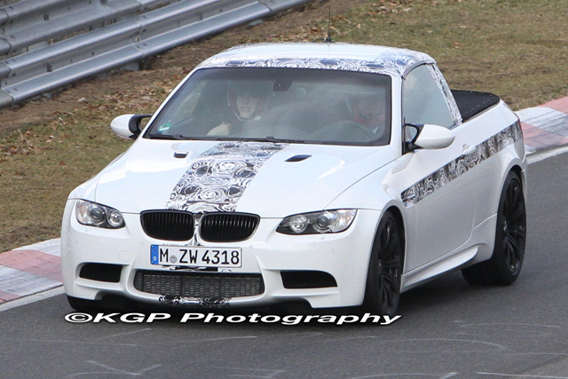 A BMW M3 pickup has been spotted doing hot laps at the world famous