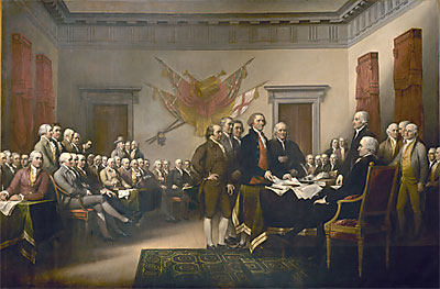 Colonists Signing Declaration of Independence