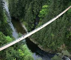 Capilano Suspension Bridge in Northern Vancouver, Canada