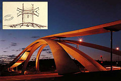 Leonardo's 'Golden Horn' Bridge, Aas (near Oslo), Norway