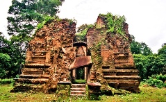 Cambodia's little-known hidden temple complex of Sambor Prei Kuk, whose structures were built during the 7th century and predate those at Angkor Wat by some 600 years.