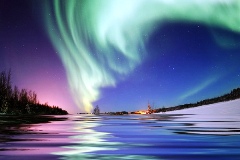 The Northern Lights in the Arctic Circle