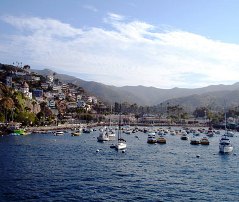 The harbor at Avalon on Catalina Island, California