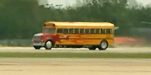 School bus powered by jet engine goes 320mph (CBS)
