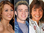 Miley Cyrus (Steve Granitz/WireImage); Justin Timberlake (Ron Gallela/WireImage); David Cassidy (Henry Diltz/CORBIS)