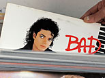 Records of Michael Jackson are seen in the record shop 'Woodstock' in Erfurt, central Germany, on Friday, June 26, 2009. (AP Photo/Kevork Djansezian)