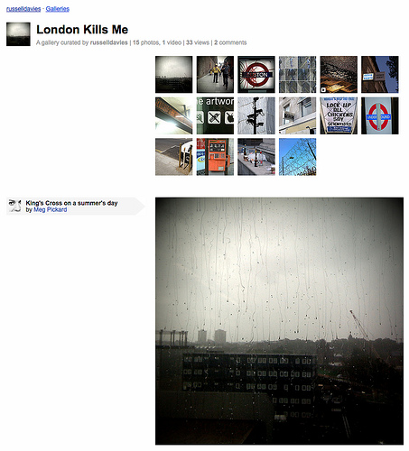 Galerie "London kills me" ausgestellt von russelldavies