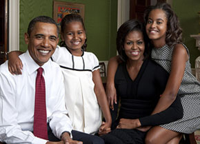 Official Obama family portrait