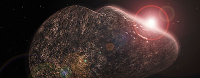 Graphic depiction of an asteroid (Getty Images)