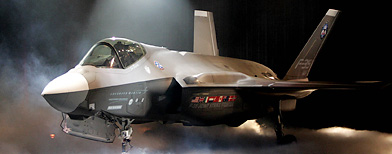 The Lockheed Martin Joint Strike Fighter or the F-35 is unveiled during a ceremony in Fort Worth, Texas (AP file phot)