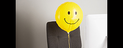 A smiley-face balloon. (Getty Images)