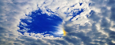 Cloud with hole. (Getty Images)