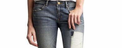 This photo released by Gap shows a patched jeans from their women's denim collection. (AP Photo/Gap)**NO SALES**