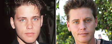 (from L to  R) Corey Haim (Ron Galella/WireImage.com), Corey Haim (Michael  Bezjian/WireImage.com)
