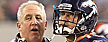 Denver Broncos head coach John Fox with quarterback Tim Tebow. (AP Photo)