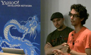 Isaac Schlueter and Matt Hackett present at the September Bayjax event at Yahoo