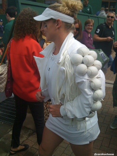 Mattek-Sands arrives at Wimbledon match in Gaga-esque jacket