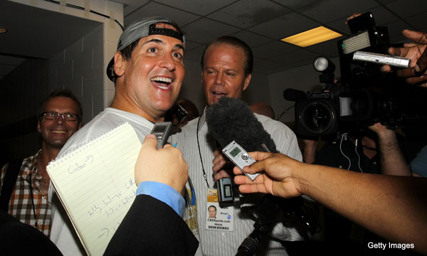 Mark Cuban will pay for your $110,000 bar tab. And your parade