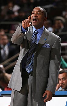 Isiah Thomas was replaced as president of the Knicks with Donnie Walsh in April 2008.