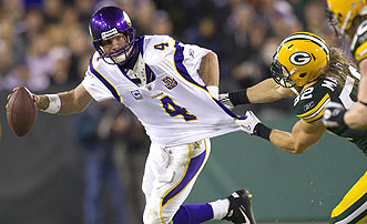 More than half of Minneapolis' and Green Bay's viewers tuned in for Brett Favre's latest showdown vs. the Packers.
