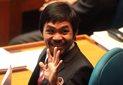 Manny Pacquiao received a Congressional Medal of Distinction by the Lower House in the Philippines on Monday.