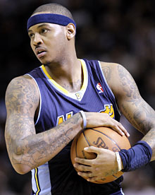 Denver Nuggets' Carmelo Anthony turned down a contract extension.