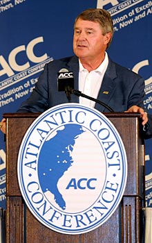 ACC Commissioner John Swofford says he's very comfortable with 14 teams.