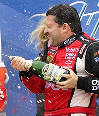 Tony Stewart has now celebrated at least one win in each of his 13 Cup seasons.