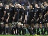 New Zealand All Blacks' players perform a Haka before their Rugby Championship match against Argentina Los Pumas in La Plata