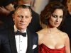 Actor Daniel Craig and actress Berenice Marlohe pose for photographers as they arrive for the royal world premiere of the new 007 film "Skyfall" at the Royal Albert Hall in London
