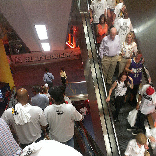 > Miami Heat fans leave NBA Finals Game 6 early, not allowed back in for Heat comeback win - Photo posted in BX SportsCenter | Sign in and leave a comment below!