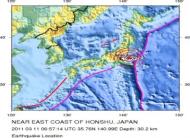 Gempa Jepang berkekuatan 8,9 SR