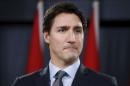 Canada's PM Trudeau takes part in a news conference in Ottawa
