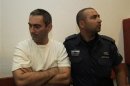 Aleksandar Cvetkovic, a Bosnian Serb who moved to Israel in 2006, attends a hearing at Jerusalem