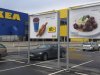 Advertising for Ikea meat balls at the parking area at an Ikea store in Malmo  Sweden Monday Feb. 25, 2012. Furniture retailer Ikea says it has halted all sales of meat balls in Sweden after Czech authorities detected horse meat in frozen meatballs that were labeled as beef and pork. (AP Photo/Johannes Cleris)  SWEDEN OUT