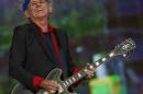 Keith Richards of the Rolling Stones performs at the British Summer Time Festival in Hyde Park in London