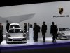 Shareholders watch Porsche cars during the annual shareholders meeting of Porsche in Leipzig