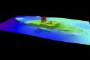 This 2013 image provided by the National Oceanic and Atmospheric Administration (NOAA) shows a multi-beam sonar profile view of the shipwreck of the iron and wood steamship City of Chester. In 1888 on a trip from the San Francisco bay to Eureka, the Chester was split in two by a ship more than twice its size, killing 16 people and becoming the bay's second-worst maritime disaster. Now, more than a century later, a National Oceanic and Atmospheric Administration team has found the shipwreck. The team came upon the wreckage in 217 feet of water just inside the Golden Gate while it was charting shipping channels. (AP Photo/National Oceanic and Atmospheric Administration)