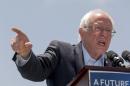In this May 26, 2016 photo, Democratic presidential candidate Sen. Bernie Sanders, I-Vt., speaks during a campaign rally at Ventura College in Ventura, Calif. With the end of the primaries looming, Bernie Sanders is focused on victory in California yet offering signals about what he will do next to shape the party's platform at the convention, help down-ballot Democrats and defeat Donald Trump (AP Photo/Damian Dovarganes)