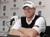 PGA golfer Steve Stricker answers a question about using a long putter during a media conference at the World Challenge golf tournament in Thousand Oaks, California