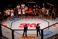 Wand Silva e Vitor Belfort falam com os participantes do The Ultimate Fighter Brasil. Crédito da foto: Divulgação