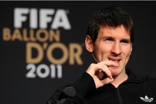 Lionel Messi wins the 2011 FIFA Ballon d'Or
