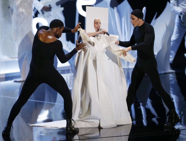 Lady Gaga performs during the 2013 MTV Video Music Awards in New York