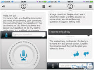 英國業者推出Evi與Siri強碰，兩者不僅介面相似，Evi的功能甚至還比Siri強。(圖／新浪網)