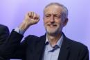 The new leader of Britain's opposition Labour Party Jeremy Corbyn gestures as he aknowledges applause after addressing the Trade Union Congress (TUC) in Brighton in southern England