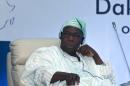 Former Nigerian President Olusegun Obasanjo attends a conference in Dakar, on December 16, 2014